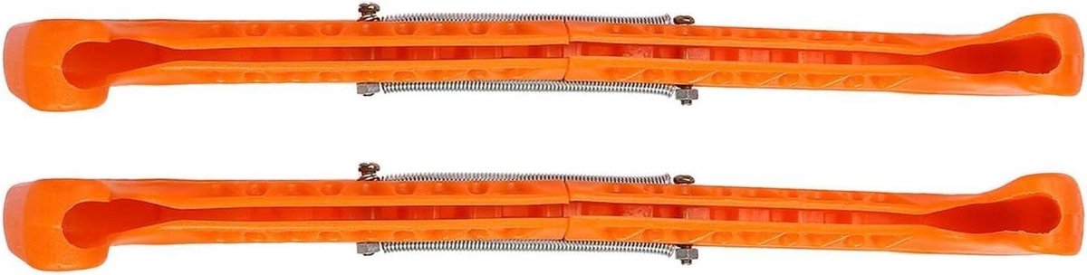 Schaatsbeschermers Paar - Schoenbeschermers IJzers - Bescherming IJzers - Verstelbare Veer - Universeel - Oranje