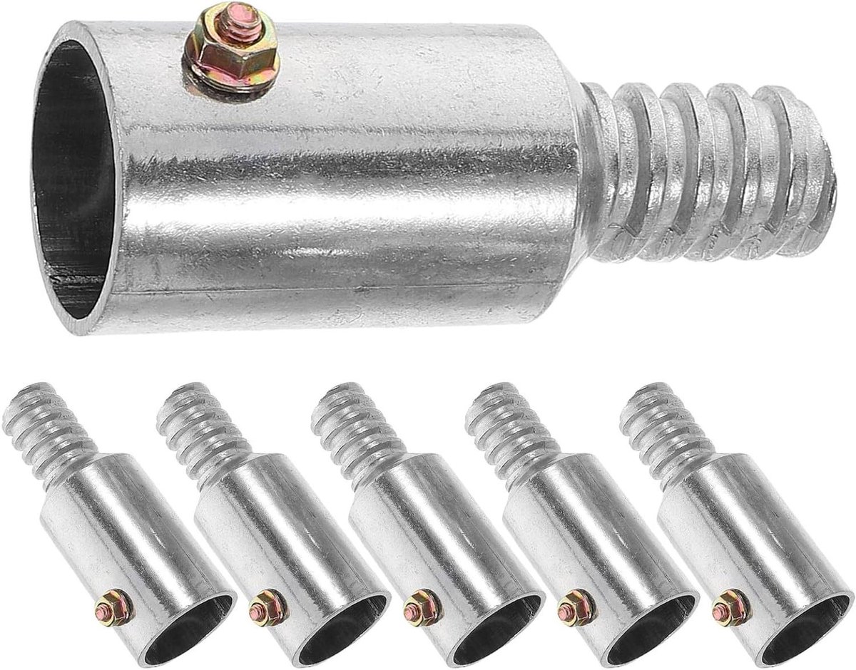 Schroefdraad Adapter - Verlengstuk Bezemsteel - Schoonmaak Werkzaamheden - Metalen Verbindingsstuk - 7.5 x 2.9 cm - Diverse kleuren