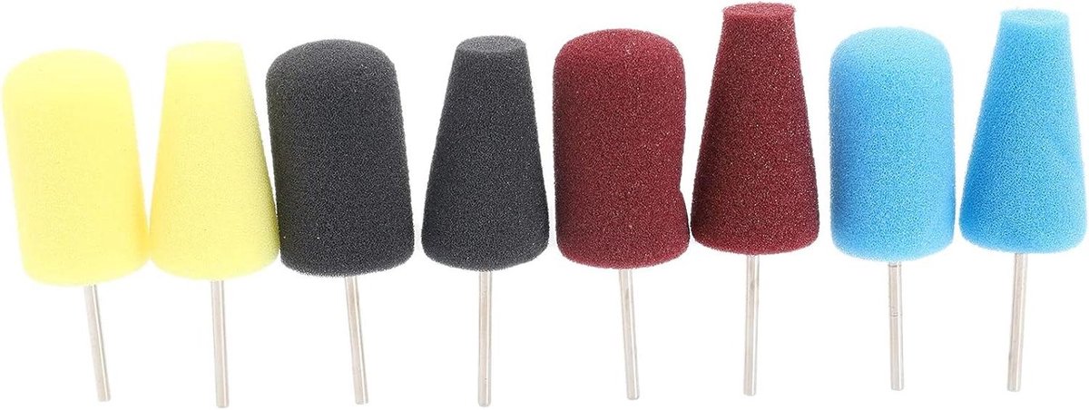 Polijstschacht Spons Set - Polijstkussen Schuimkussen - Auto Polijsten - Verschillende Vormen - 10.5 x 9 x 4 cm