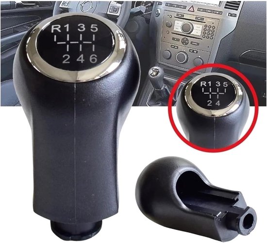 Schakelpookknop - Versnellingspook Hendel - Auto Interieur Upgrade - Ergonomisch Ontwerp - 5 Speed - Zwart — afbeelding 5