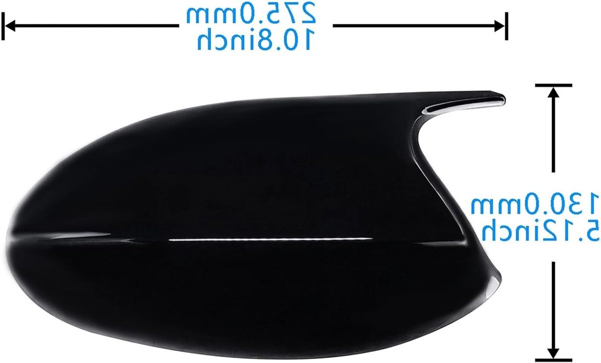 2 Stuks Zwarte Spiegelkappen voor E81 E82 E87 E88 E90 E91 E92 E93, Auto Spiegel Covers, Zijspiegel Behuizing, Achteruitkijkspiegel Accessoires, Duurzaam en Stijlvol
