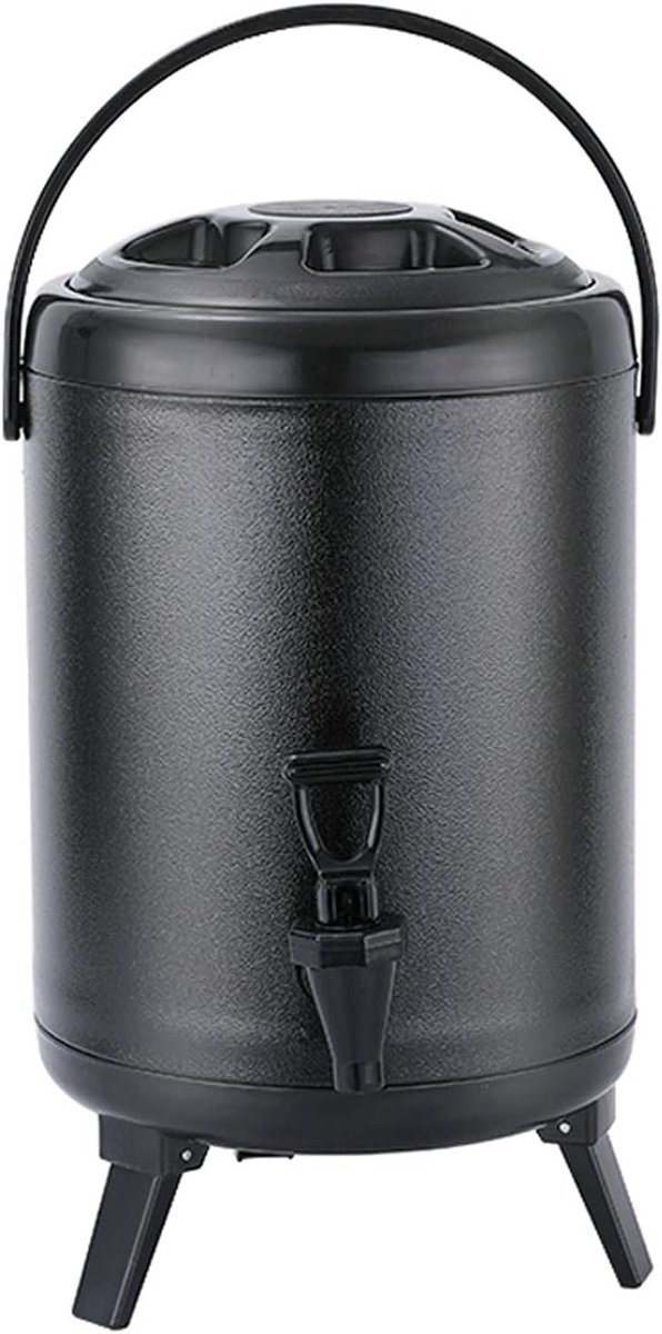Drankdispenser Met Kraan - Catering Urn - Dranken Warm Houden - Dubbele Isolatie - 95 Liter - Zwart