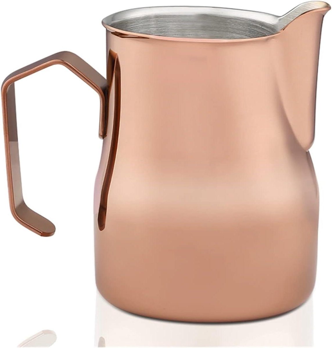 Melkopschuimer Kan - Opschuimkan Saus - Koffie Bereiden - RVS Materiaal - 700ml - Rosé Goud