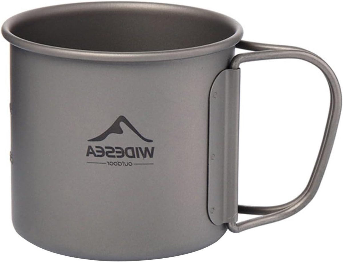 Titanium Mok - Drinkgerei Kamp - Outdoor Reizen - Lichtgewicht Ontwerp - 250 ml - Grijs