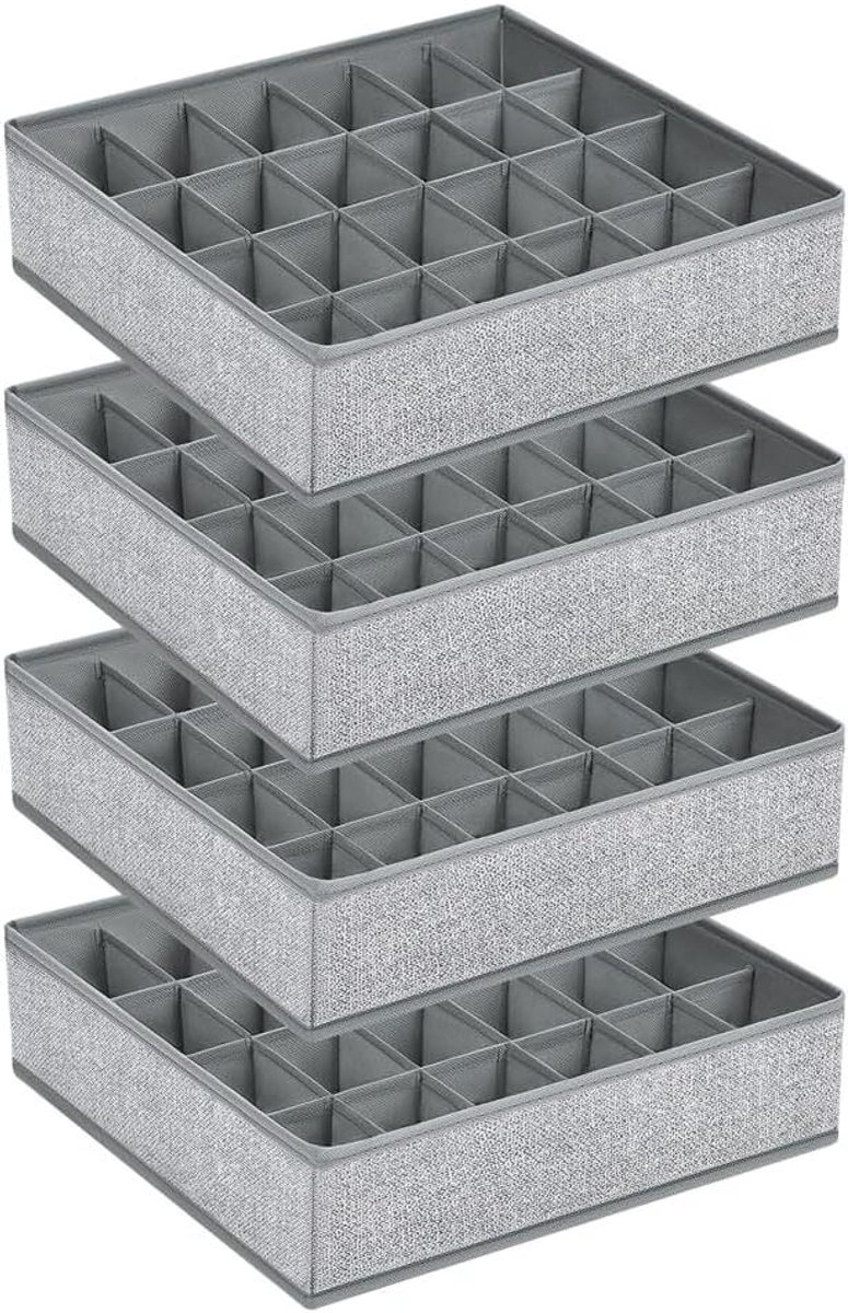 Lade Organizer - Opbergdozen - Kleding Opbergen - Opvouwbaar Ontwerp - 4 Stuks - Gemengd