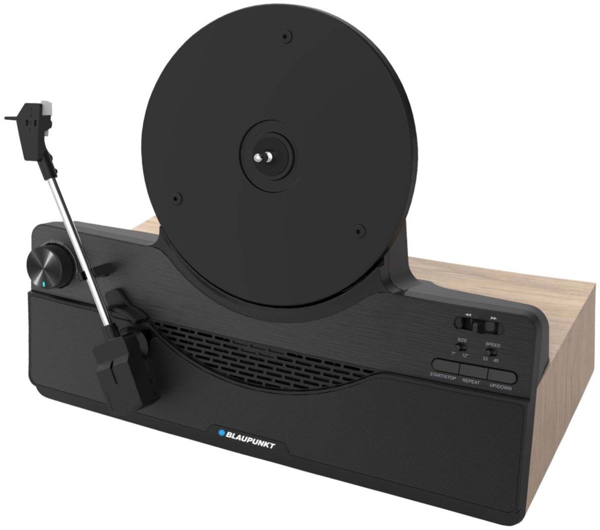 Blaupunkt Verticale Platenspeler, Bluetooth, 2x5W RMS, zwart, VT100BK