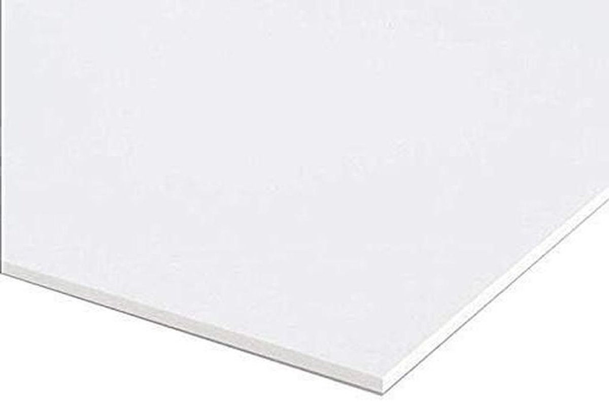 PVC Plaat - Schuimplaat - Binnen en buiten - Vochtbestendig - 70x100 cm - Wit
