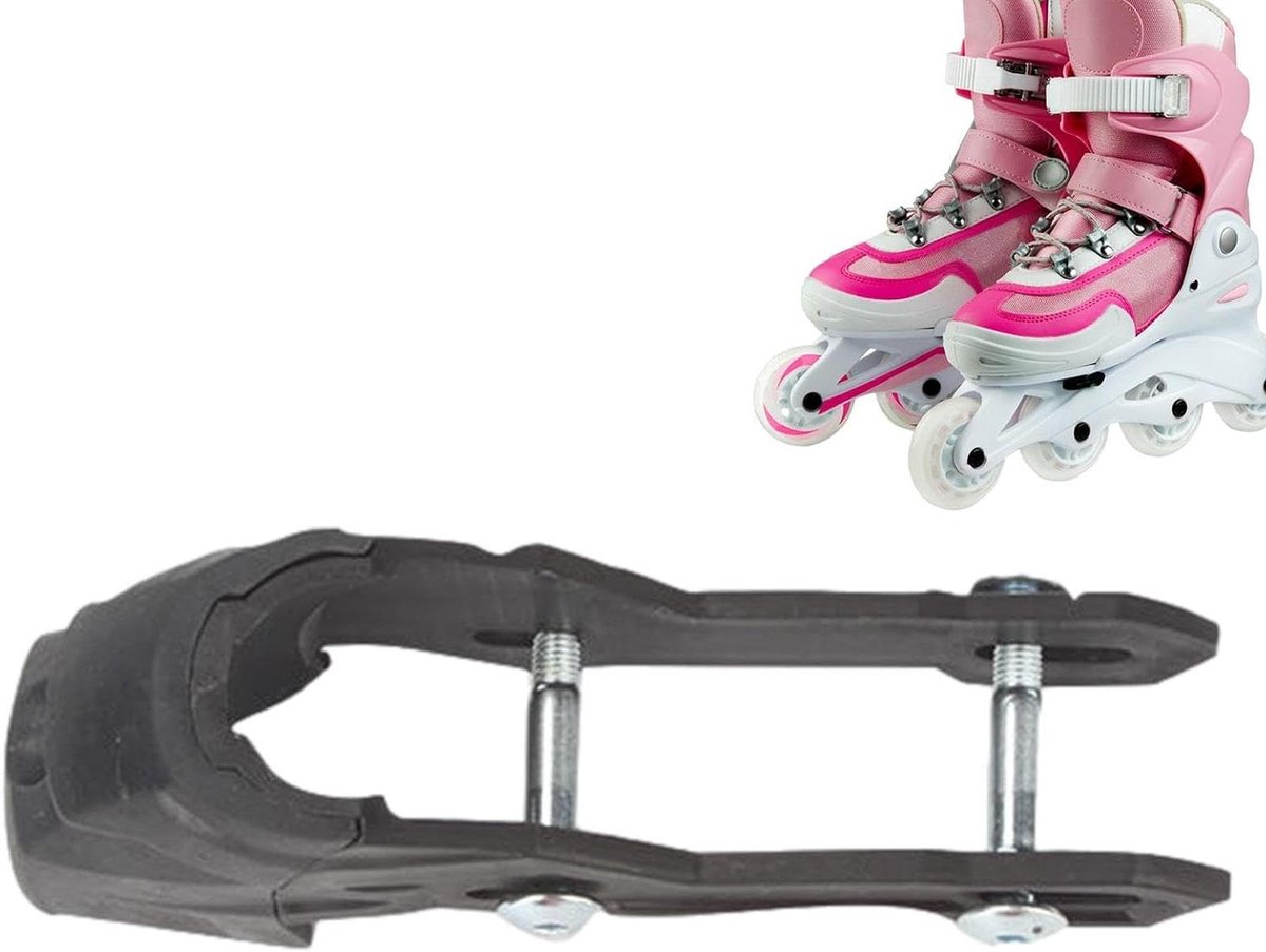 Rolschaats rem - Remblokken skates - Veilig stoppen - Slijtvast materiaal - 57 cm hoog - Zwart