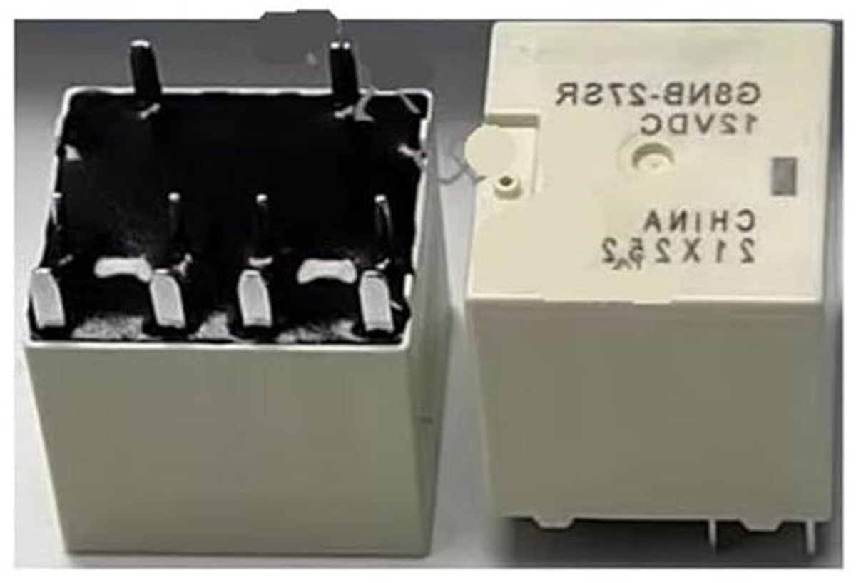 Elektromechanisch relais - Schakelcomponent - Schakelen van circuits - Normaal gesloten contact - 10-voet - Zilver