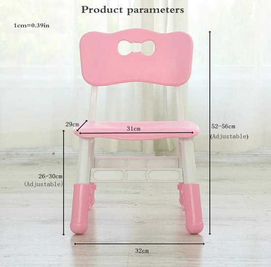 Kinderstoel - Kindertroon - Comfortabel Zitten - Verstelbare Hoogte - 1.8 kg - Macaron Kleuren — afbeelding 4