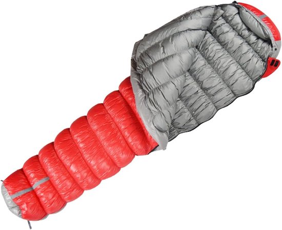 Kampeer Slaapzak - Winter Slaapzak - Buiten Overnachten - Ganzendons Vulling - 800g - Groen — afbeelding 5