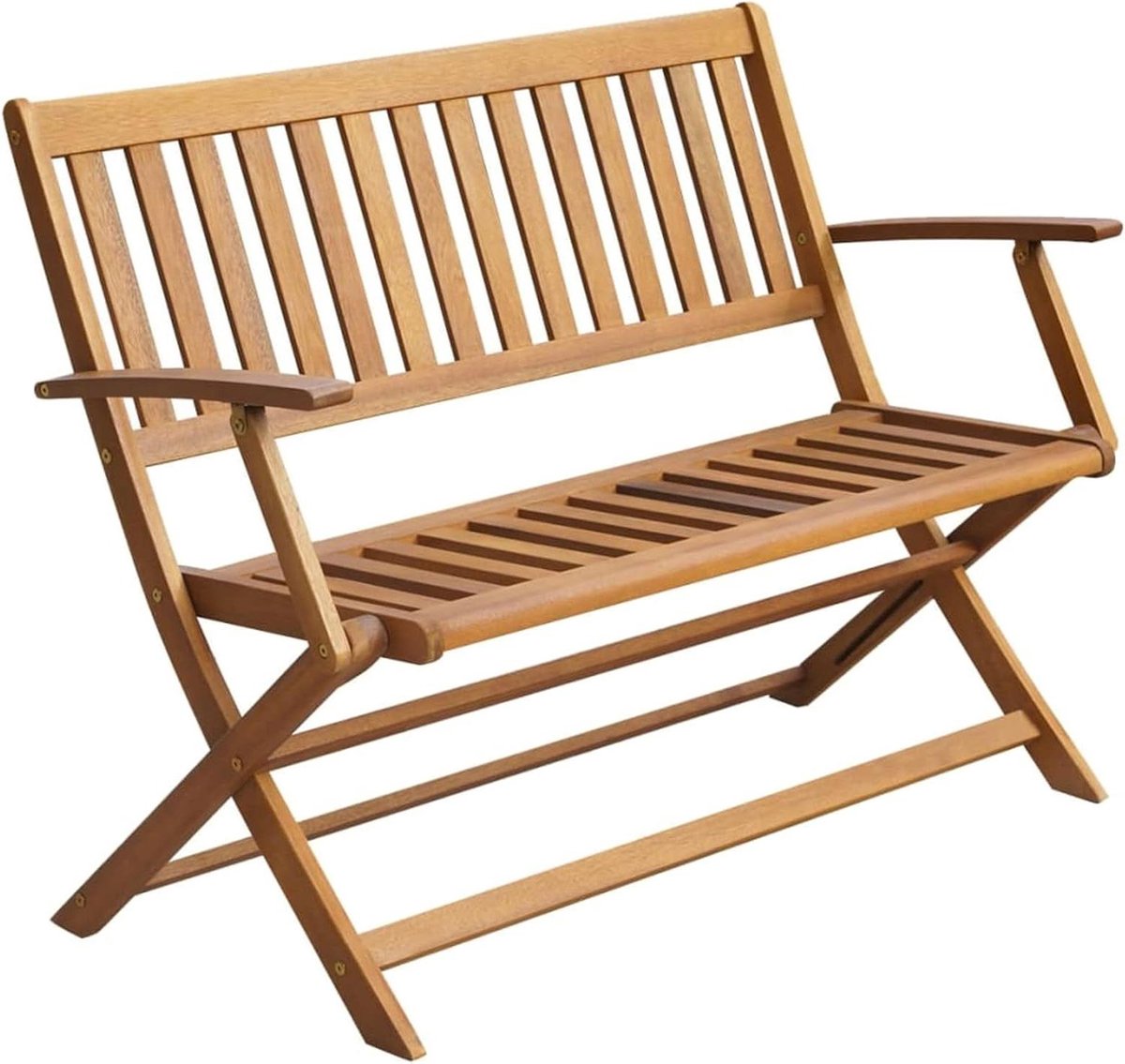 Tuinbank - Buitenbank - Ontspannen in tuin - Opvouwbaar ontwerp - 120 cm - Houtkleurig