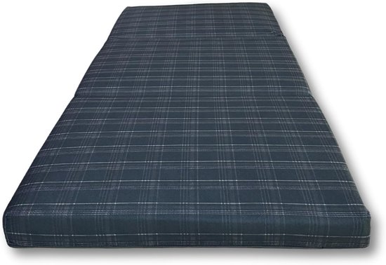 Vouwmatras - Gastenmatras - Comfortabel slapen - Wasbare hoes - 195 x 120 cm - Zwart — afbeelding 2