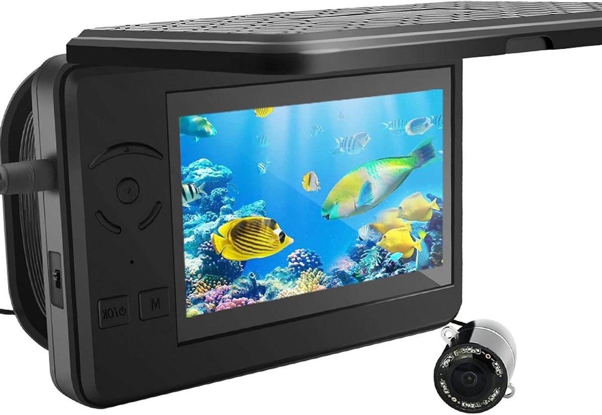 Onderwater Camera - Visdetector Monitor - Onderwater Vissen - Full HD Beeld - 4.3 Inch Scherm - Zwart