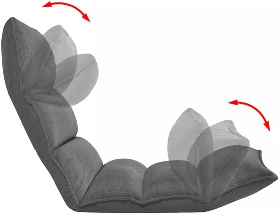 Opvouwbare Matras - Vloerstoel Mat - Ontspanning Thuis - Compact Opvouwbaar - Eenpersoons - Effene Kleur — afbeelding 3