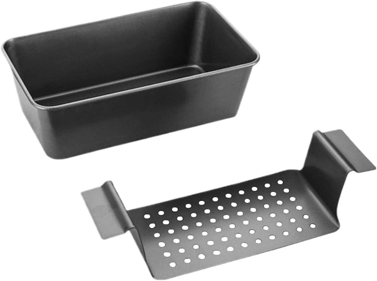 Broodbakvorm - Keukenvorm - Thuis bakken - Antiaanbaklaag - 21.5 cm - Zwart