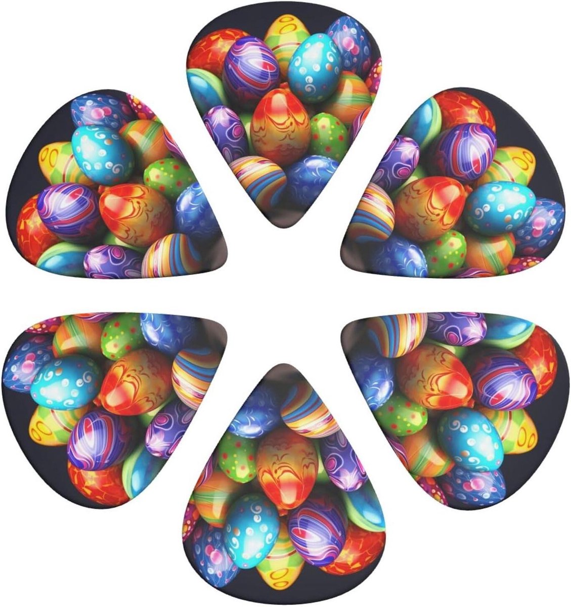 Gitaar Plectrums - Muziek Picks - Muziek Maken - 3 Verschillende Dikte - 6 Stuks Pack - Wit