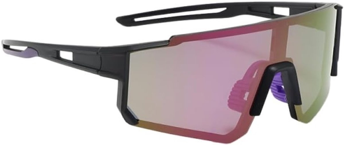 Polariserende Fietszonnebril voor Mannen en Vrouwen - Winddichte Sportzonnebril met UV 400 Bescherming voor Fietsen, Hardlopen en Skiën