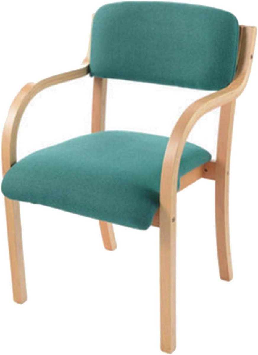 Eetkamerstoelen met armen - Gestoffeerde keukenstoel - Comfortabel zitten - Stapelbaar tot