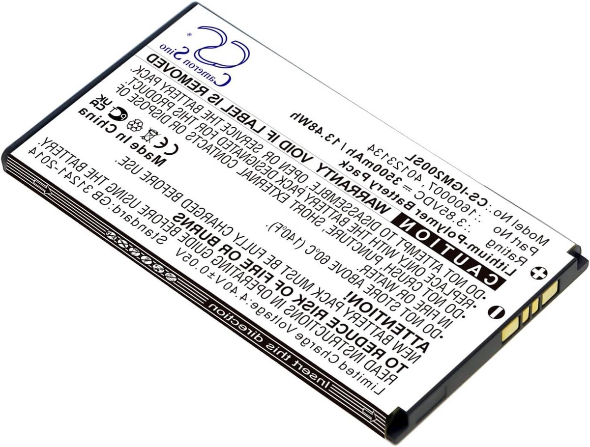 Batterij Vervanging - Lithium Polymeer - Mobiele Router - 3500mAh Capaciteit - 3.85V - Zwart