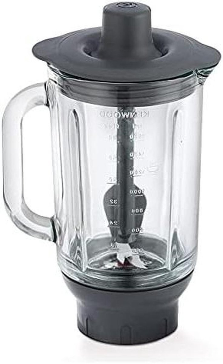 Glazen Blenderkan - Mixer Accessoire - Warme Maaltijden Maken - Hittebestendig Glas - 1.6 Liter - Rood