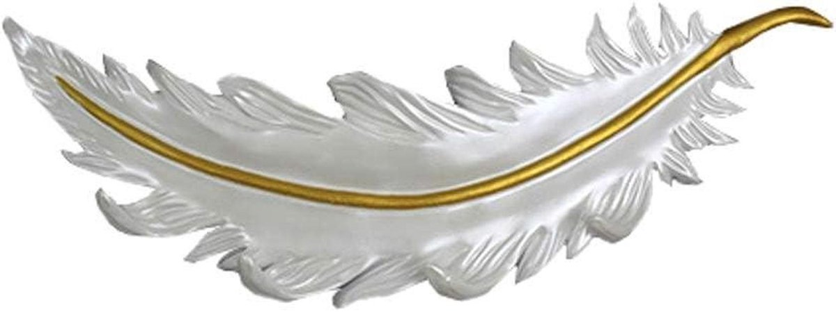 Wandkapstok - Jas Haak - Ruimte Besparen - Veervorm Ontwerp - 18.7 x 6.2 Inch - Wit