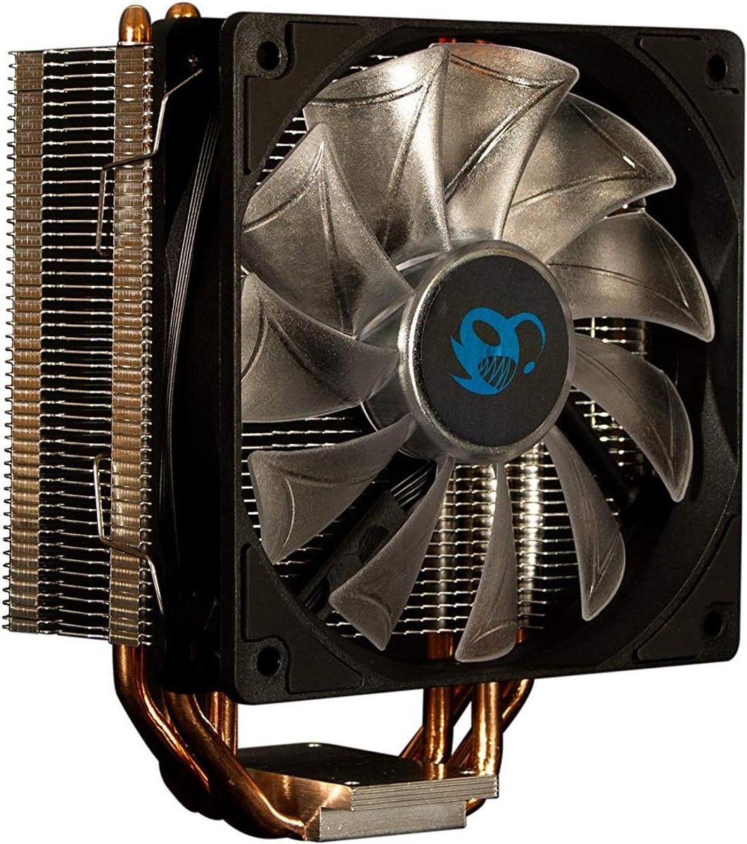 CPU Koeler - Ventilator - PC Componenten Koelen - 4 Koperen Heatpipes - 120mm Fan - Blauw LED
