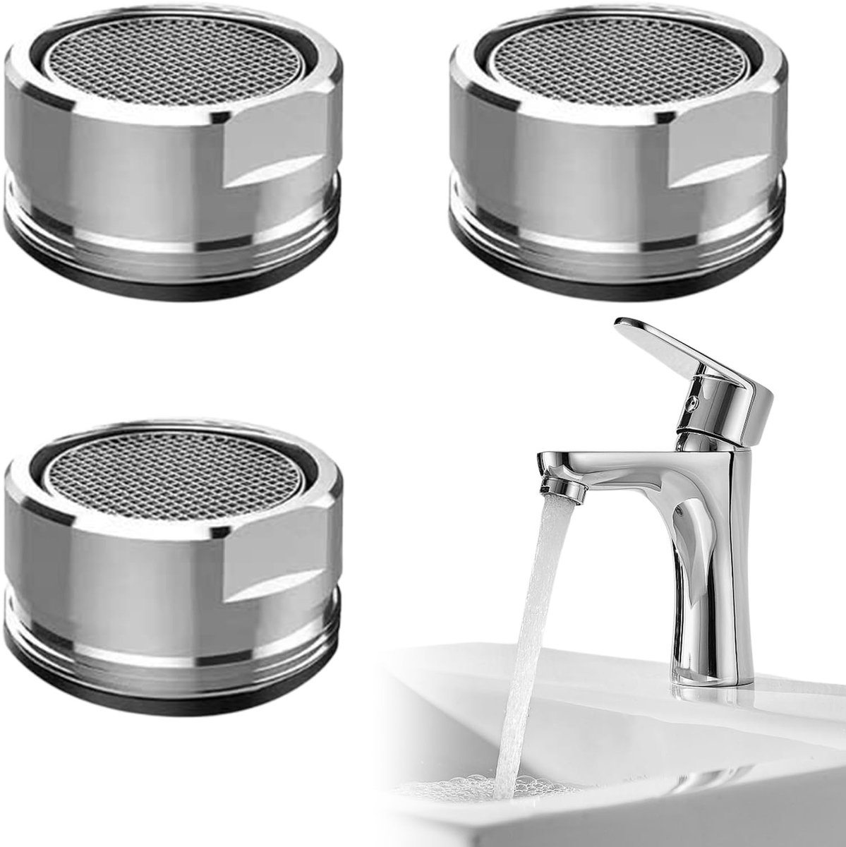 Dailygoody - Tap Strainer Jet Regulator - Waterbesparing - 24 mm Aansluiting - Koper - Comfortabel Watergebruik - Voor Keuken en Badkamer
