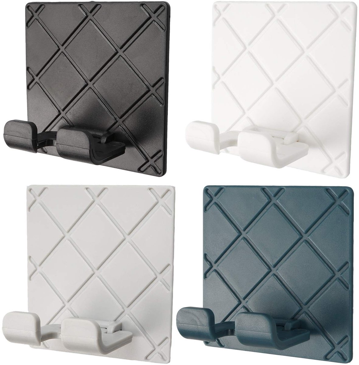Dailygoody - Plug Organizer - Wandmontage - Ruimtebesparend - Kleur Wit - Kabelbeheer - Handig voor Woonkamer - Badkamer - Keuken