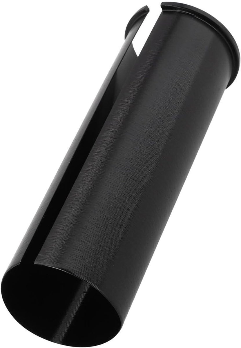 Zadelpen Shim - Adapter Fiets - Zadel Verstellen - CNC Gefreesd - 100mm Lengte - Zwart