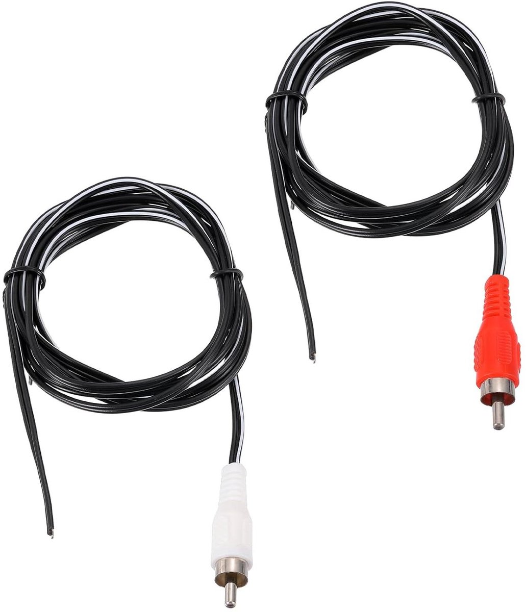 RCA Subwoofer Kabel - Audio Kabel - Home Theater - Open Einde - 1.5m - Wit/Rood