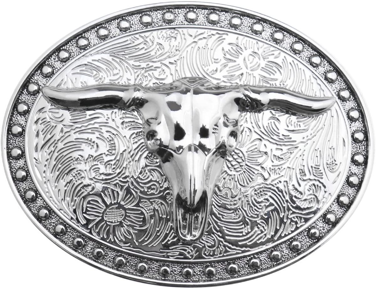 Dailygoody - Western Belt Buckle - Retro Cowboy Buckle - Perfect voor Casual Outfit - Unisex - Sterke en Comfortabele Materialen - Geschikt voor 3.8-4
