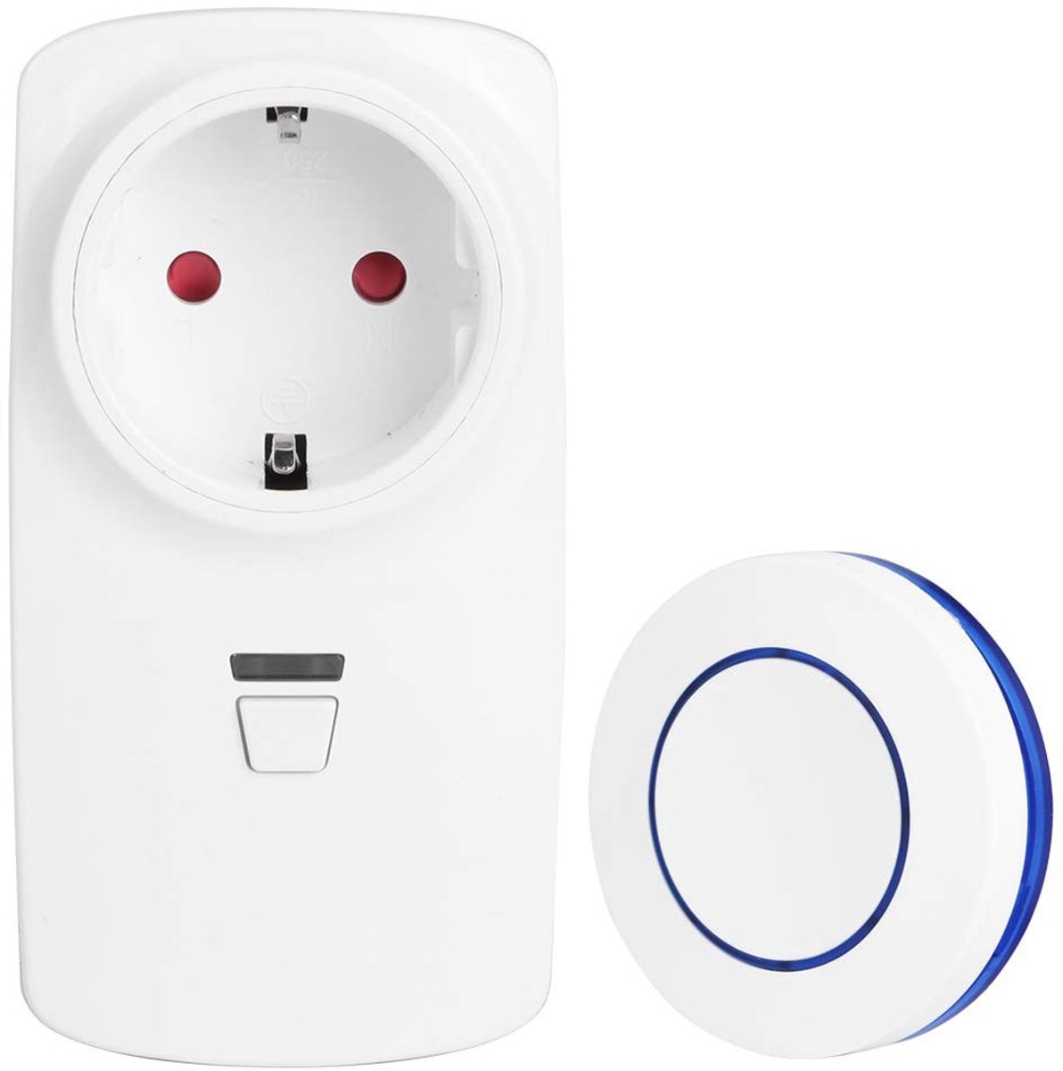 Dailygoody - OmGoods - Dailygoody - Afstandsbedieningsuitgang - Draadloos stopcontact - 2-weg werkmodus - Blauw - Smart outlet - Gebruiksgemak - Geschikt voor verlichting - ...