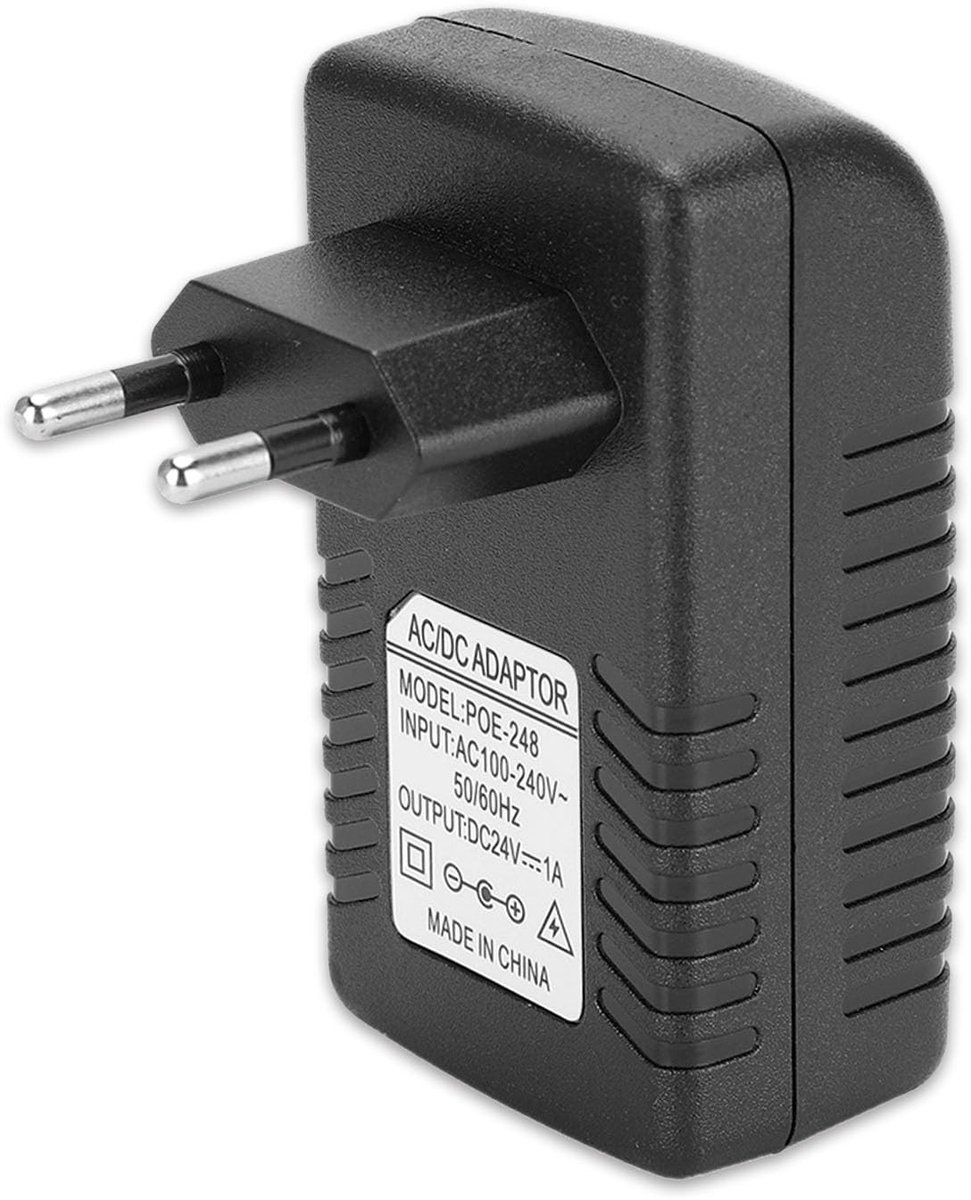 Dailygoody - Wandstekker POE-injector - Stroomadapterstekker - Veilig gebruik - Compact formaat - Overstroom- en overspanningsbeveiliging - Ideaal voo