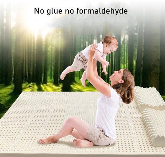 Natuurlijke Latex Matras - Latex Matras - Comfortabel Slapen - 7-Zone Ondersteuning - 110 x 190 cm - Plat — afbeelding 5