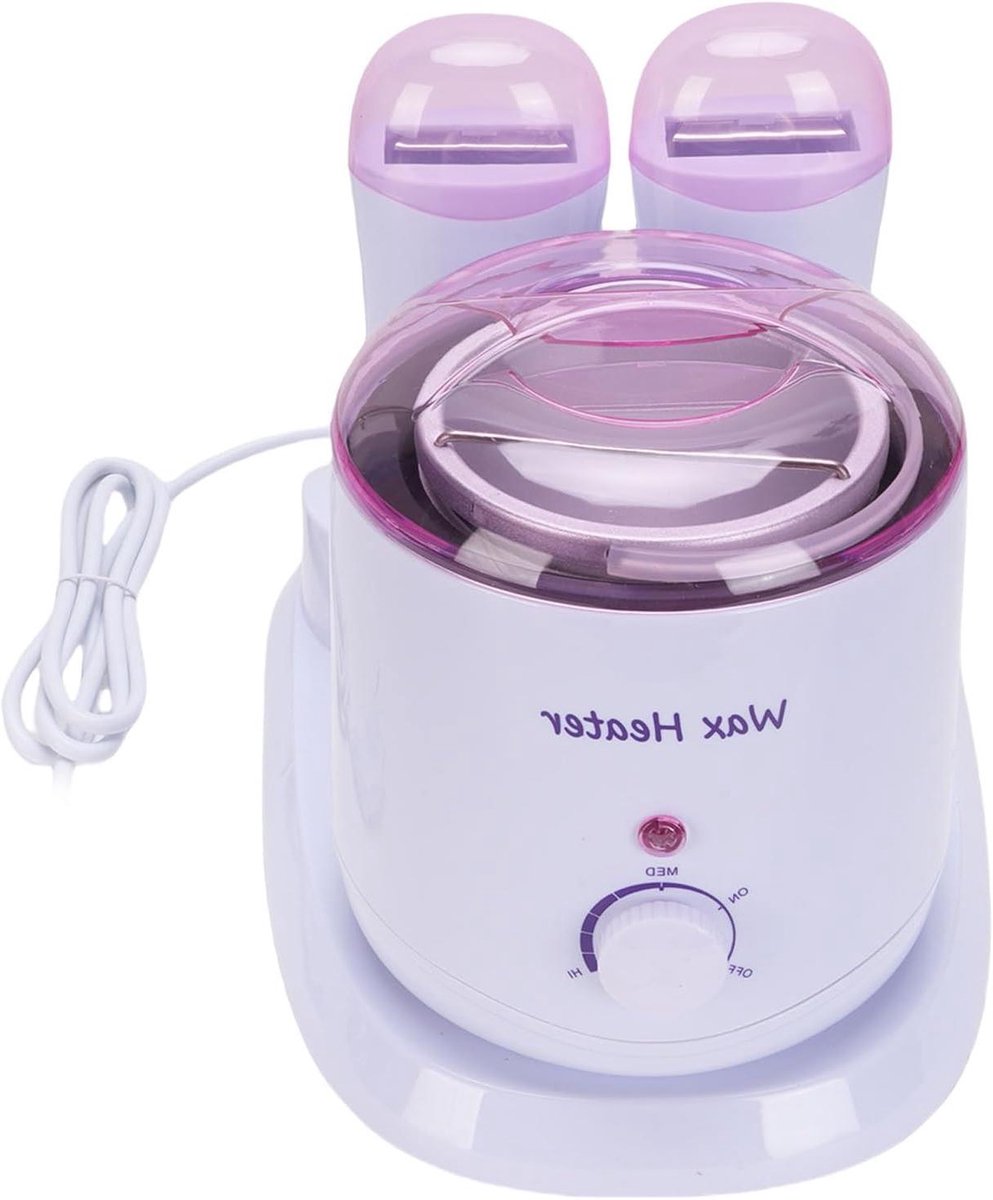 Rol op Waxwarmer - Ontharingsapparaat Harsen - Gladde Huid - Dubbele Roller - 180W - Wit