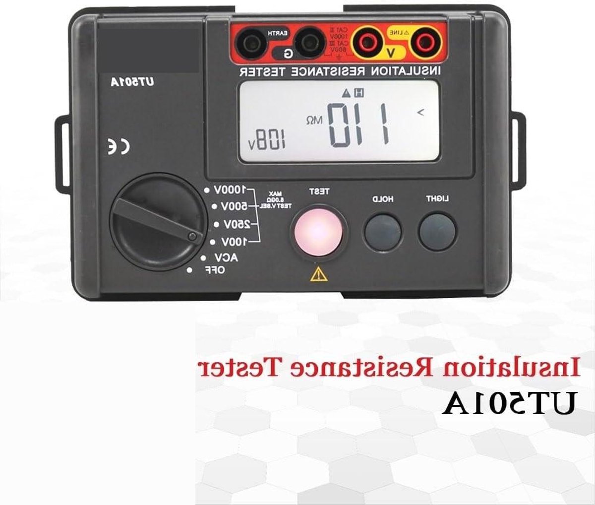 Isolatieweerstandsmeter - Megger Ohm Tester - Elektrische Inspectie - Automatisch Bereik - 150x100x71 mm - Rood en grijs