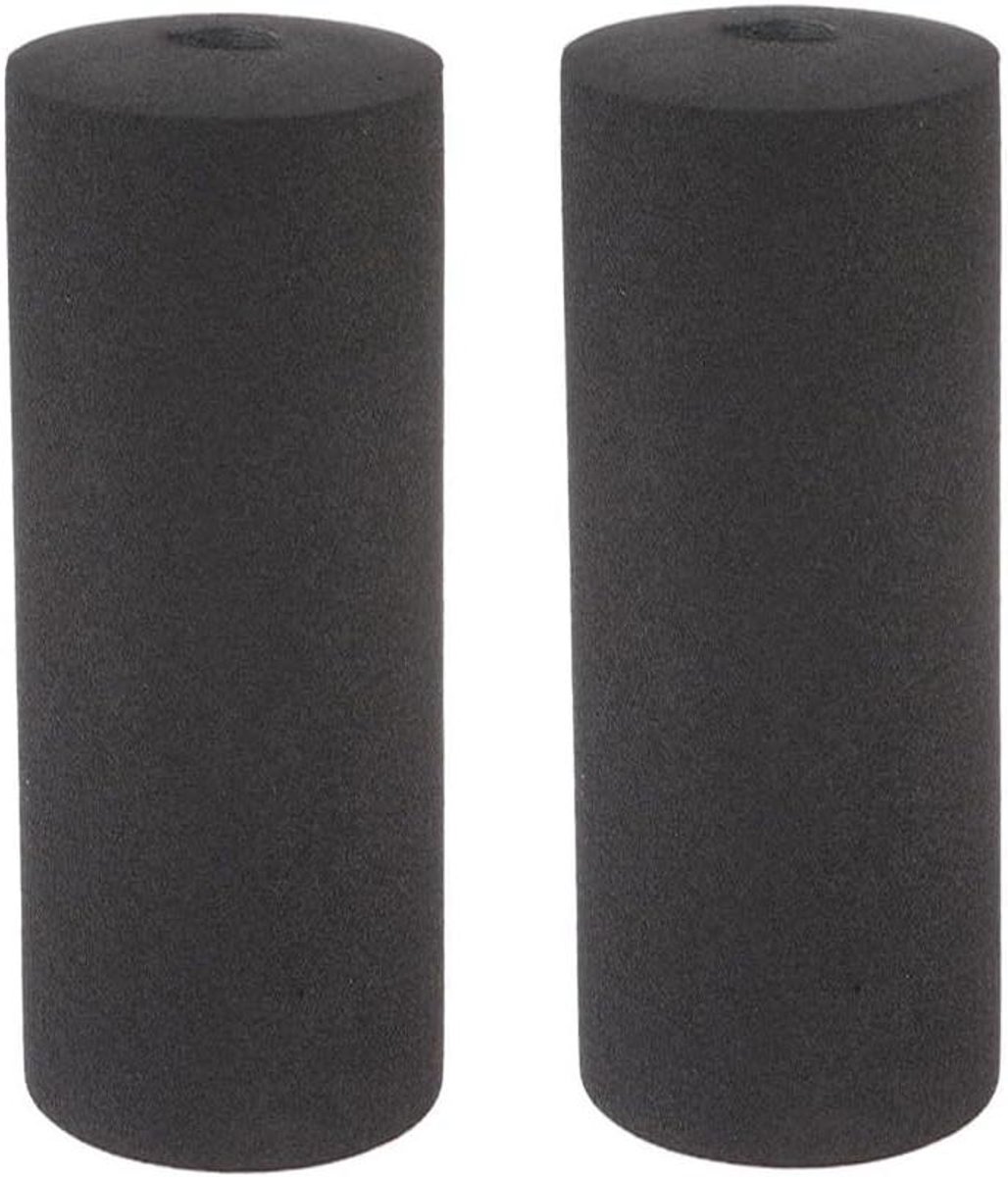 Schuimrubberen Pads - Vervangende Rollen - Fitnessapparatuur Reparatie - Hoge Dichtheid Schuim - 22-30 mm Buisdiameter - Zwart