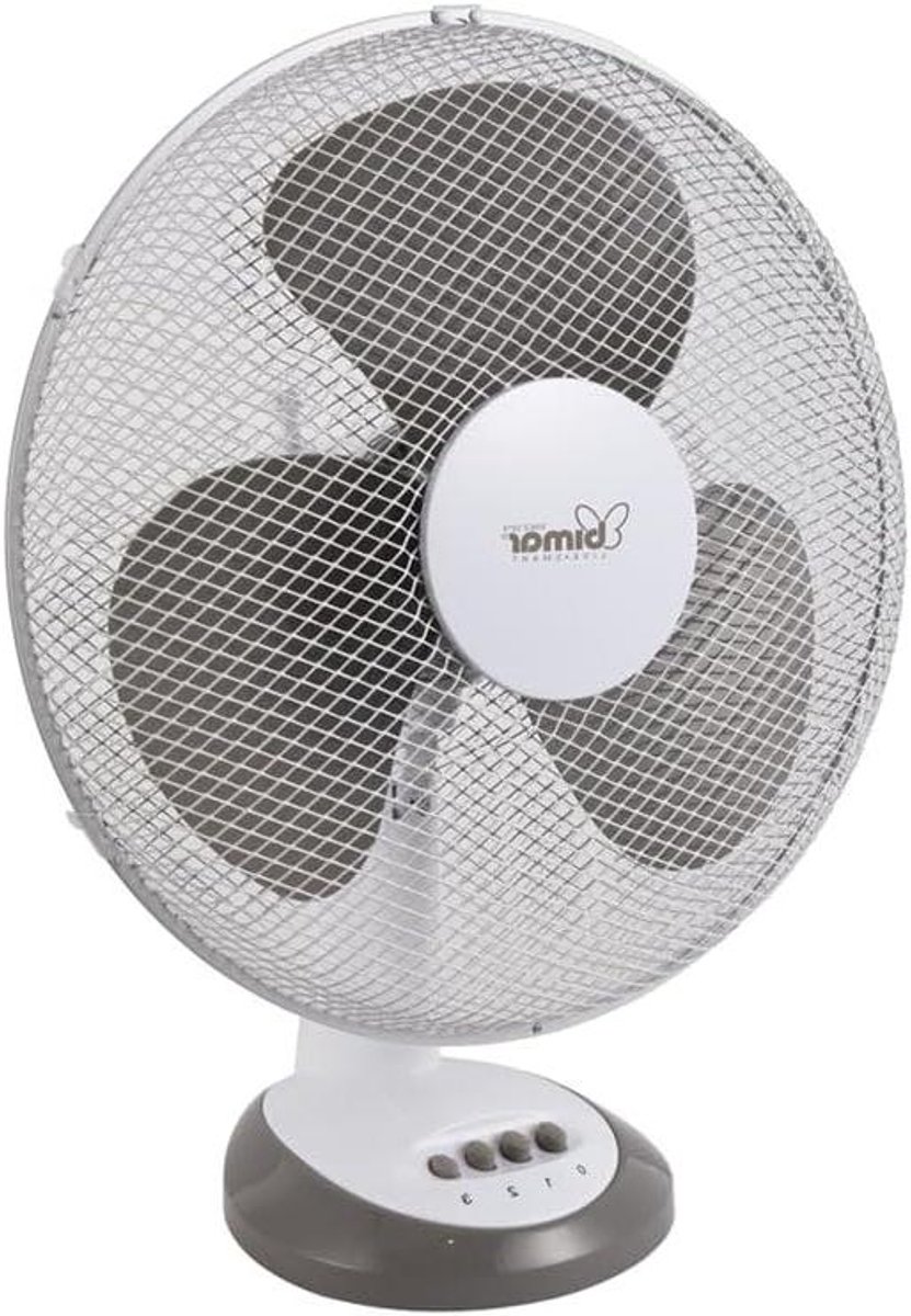 Tafelventilator - Bureauventilator - Ruimte Koelen - Met Draaggreep - 40 cm - Wit