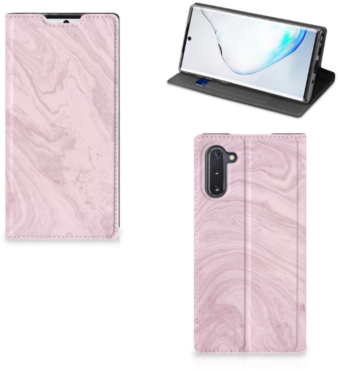 Samsung Galaxy Note 10 Standcase Marble Pink - Origineel Cadeau Vriendin