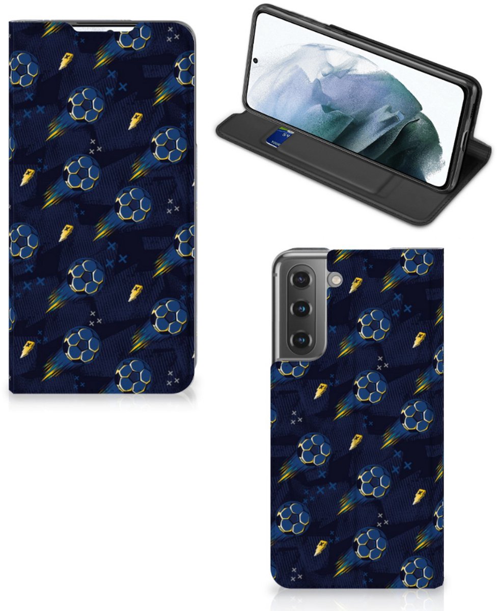 Hoesje met Magneet voor Samsung Galaxy S21 FE Voetbal