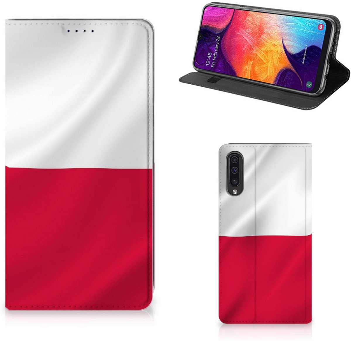Standcase Hoesje voor Samsung Galaxy A50 Standcase Polen
