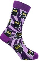 SEXY SOCKS Psycho Kitty Sokken met grappig design natuurlijke bamboe gebreide sokken Verjaardag cadeautje Kerstcadeau Christmas Gift Funny Socks voor hem en haar sokken Volwassenen Leuk en Vrolijke sokken Dames & Heren unisex One Size Fits All