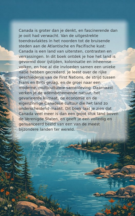 Majestueuze Canadese Rockies weerspiegeld in een kalm meer, met dennenbomen en rotsen aan de oever.