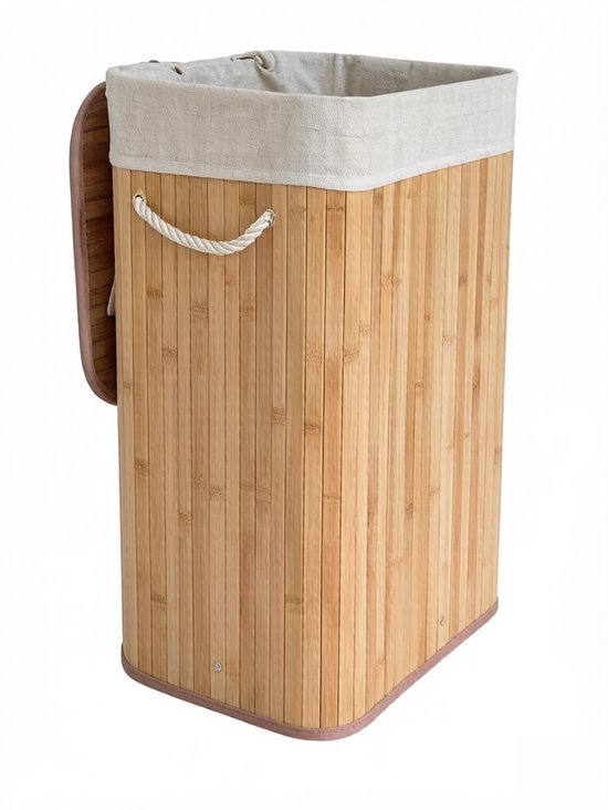 Hoppa! - Wasmand - Wit - Bamboe