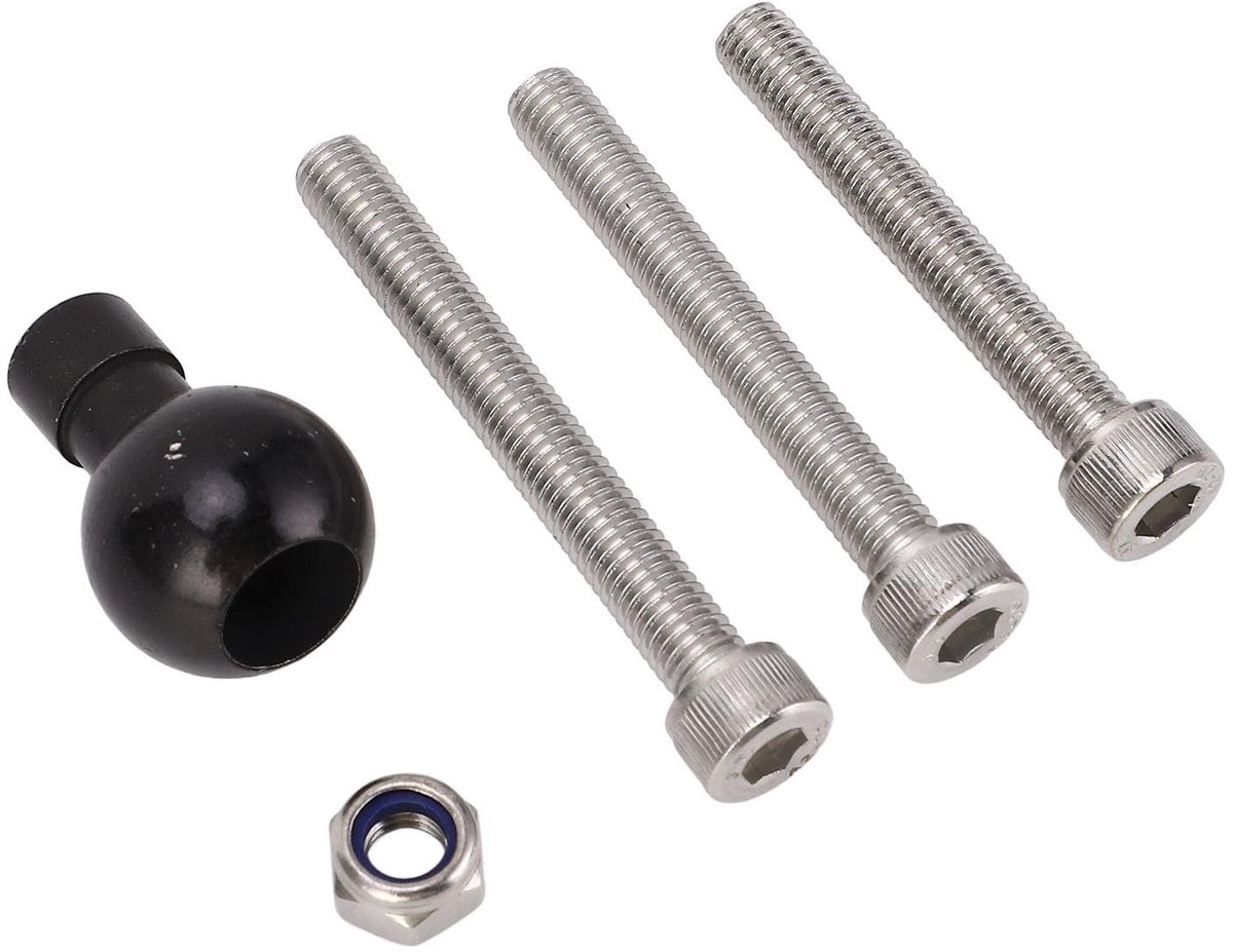 Motorcycle Handlebar Clamp M8 met Rubber Ball - Universele Bevestiging voor Smartphones en GPS