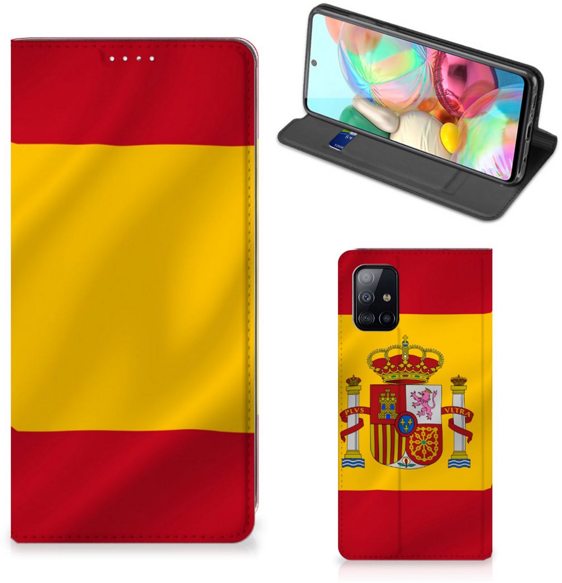Book Case voor Samsung Galaxy A71 Standcase Spanje