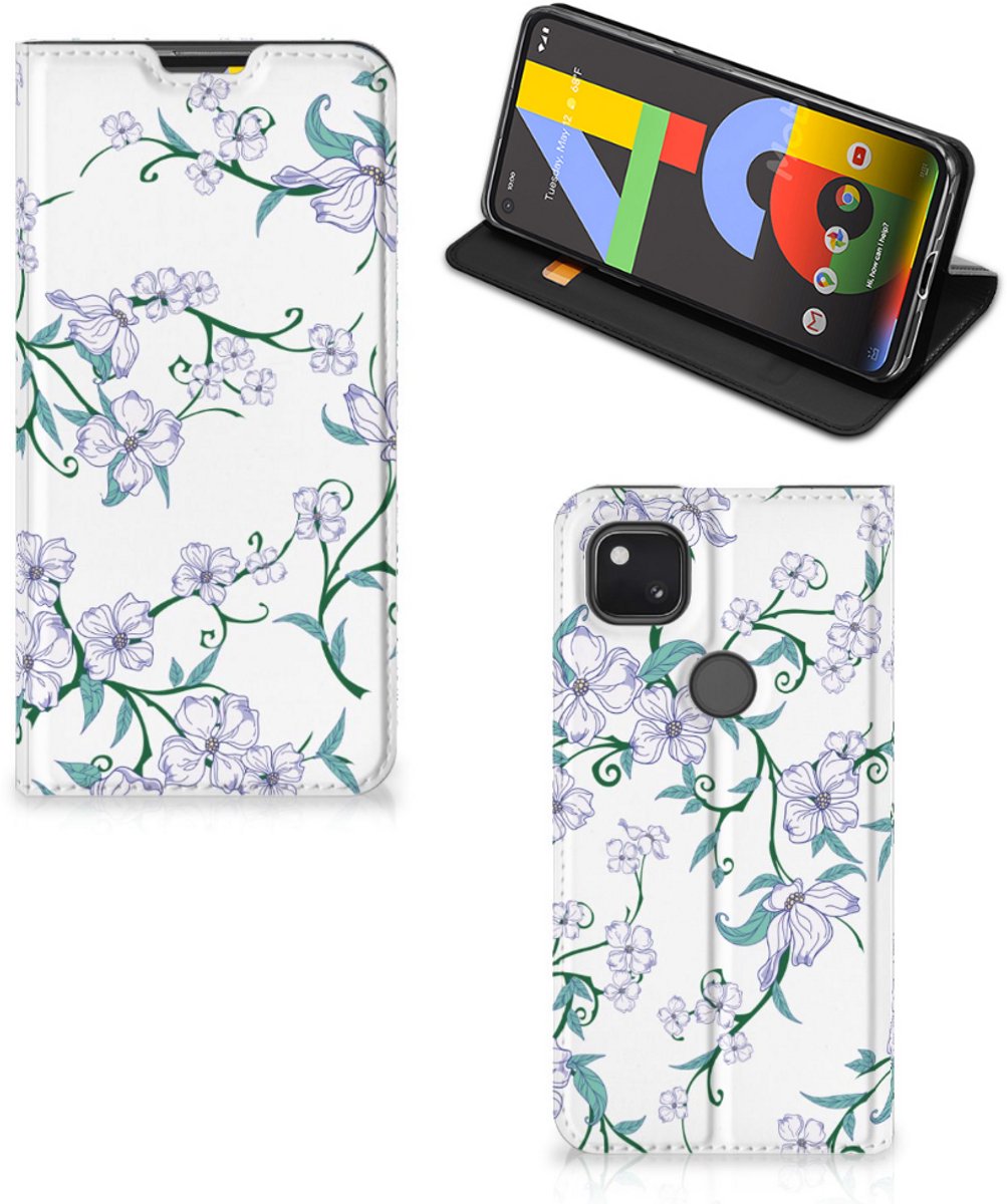 Google Pixel 4a Uniek Smart Cover Blossom White