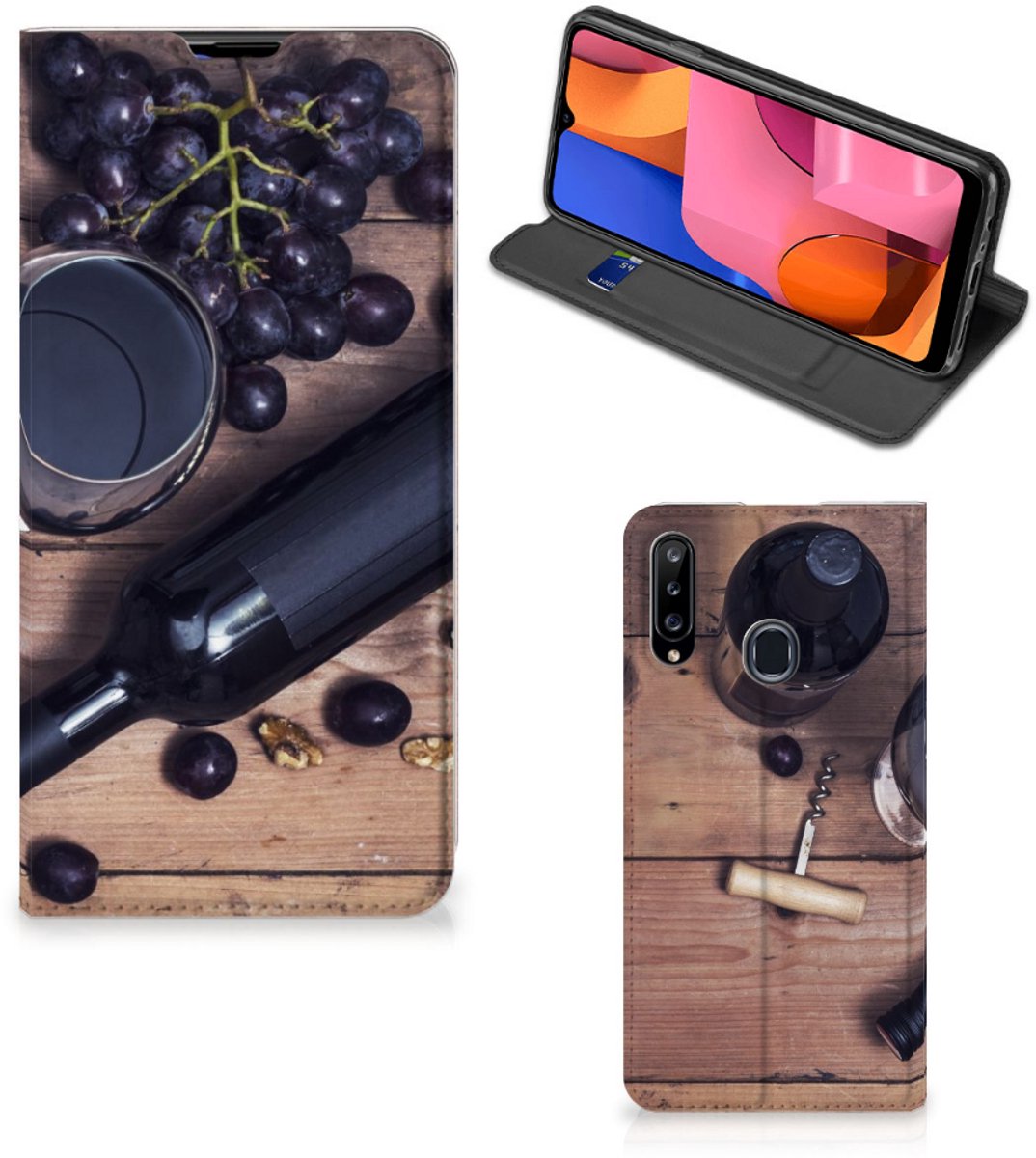 Samsung Galaxy A20s Flip Style Cover Wijn