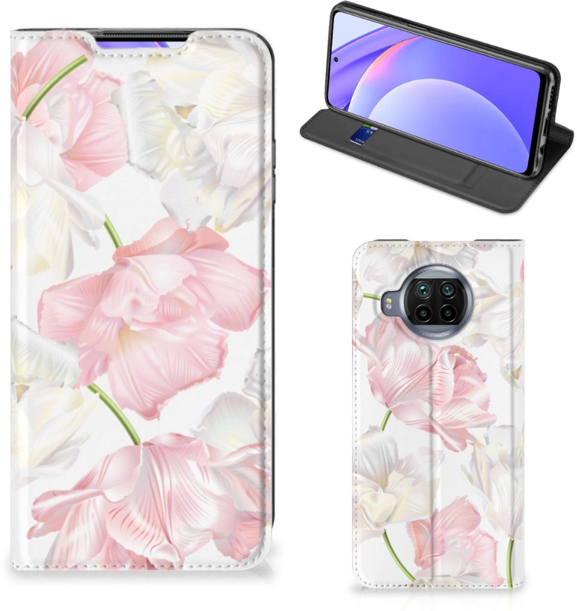 Xiaomi Mi 10T Lite Smart Cover Lovely Flowers